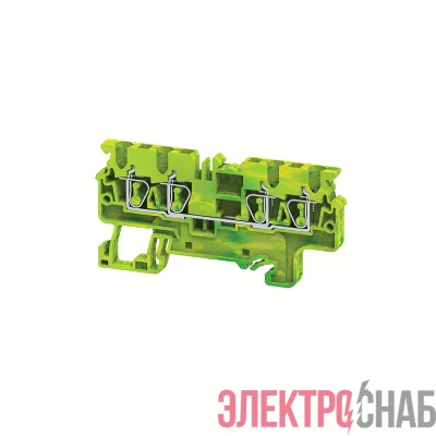 Клемма заземляющая пружинная OptiClip CXG-2.5-QUATTRO-PE-I-(0.2-2.5)-PEN КЭАЗ 331830