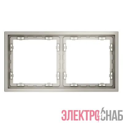 Рамка 2-м S70 пластик. кашемир Voltum VLS100203