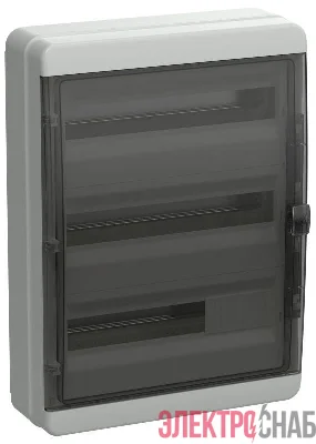 Корпус КМПн-54 TEKFOR IP65 черн. прозр. дверь пластик. IEK TF5-KP72-N-54-65-K03-K02