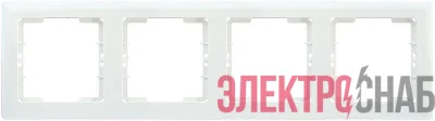 Рамка 4-м BOLERO РГ-4-ББ горизонт. бел. IEK EMB40-K01