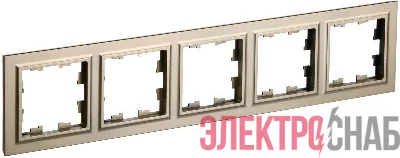 Рамка 5-м BRITE РУ-5-БрШ шампань IEK BR-M52-K37