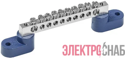 Шина нулевая Ni ШНИ-6х9-10-У2-С на двух угловых изоляторах IEK YNN10-10-C2-K07-N