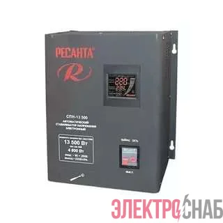 Стабилизатор СПН-13500 1ф 13.5кВт 90-260В IP20 пониж. напр. Ресанта 63/6/28
