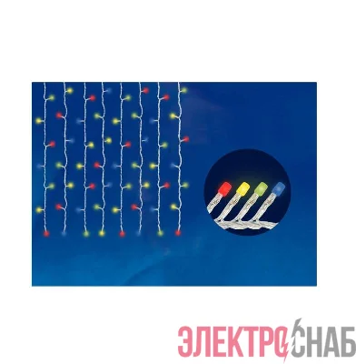 Гирлянда светодиодная с эффектом мерцания ULD-C2030-240/TWK MULTI IP67 3х2м 240LED разноцветная Uniel UL-00001359