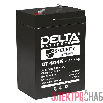 Аккумулятор ОПС 4В 4.5А.ч для прожекторов DT 4045 Delta 4614010040021