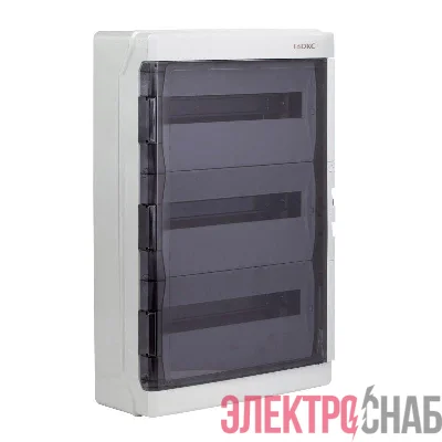 Щиток настенный 54мод. IP65 с дверцей с клеммн. блоком 63А сер. DKC RB54W6TGD