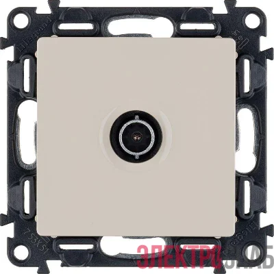 Розетка телевизионная TV 1-м Valena Life 0-2400МГц с топологией "звезда" с лицев. панелью механизм сл. кость Leg 753551