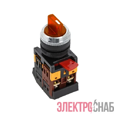 Переключатель ANC-22 2P красн. с подсветкой 220В NO+NC EKF psw-ans-2p-r-220