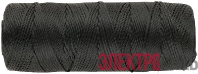 Нить крученая на катушке 1.1ммх100м 680 текс р/н=35кгс черн. FIT 68323