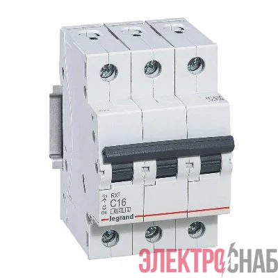 Выключатель автоматический модульный 3п C 40А 4.5кА RX3 ИЭК Leg 419712