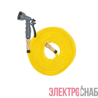 Набор поливочный растягивающийся шланг 45м пистолет 7 режимов соединитель латунь ЧЕТЫРЕ СЕЗОНА 62-0318-F