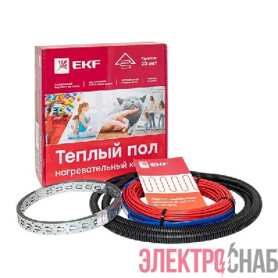 Комплект "Теплый пол" (кабель) 375Вт 27м 2.5кв.м EKF nk-375