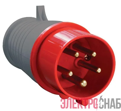 Вилка эл. каб. 16А 3P+PE+N 380В IP44 ССИ-015 IEK PSR02-016-5