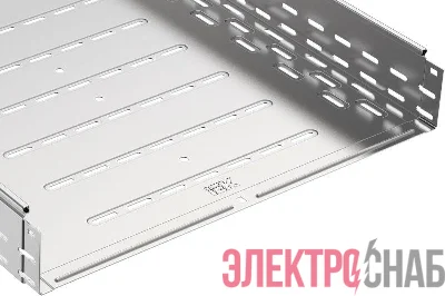 Лоток листовой перфорированный 600х100 L3000 сталь 1.2мм оцинк. IEK CLP10-100-600-3