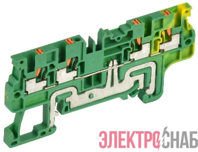 Колодка клеммная CP-MC-PEN земля 4 вывода 1.5кв.мм IEK YCT22-03-4-K52-001