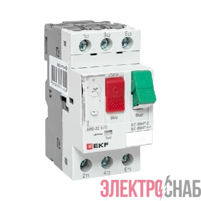 Выключатель автоматический для защиты двигателя АПД-32 6-10А EKF apd-me-10