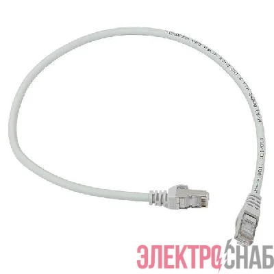 Патч-корд кат.6 экранированный FTP оболочка LSZH сер. (0.5м) TERACOM PRO EKF TRP-6FTP-LSH-05M-GY