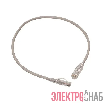 Патч-корд кат.5E UTP неэкранир. PVC сер. 0.5м TERACOM PRO EKF TRP-5EUTP-PVC-05M-GY
