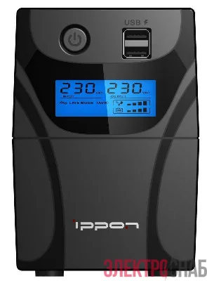 Источник бесперебойного питания Back Power Pro II Euro 850 480Вт 850В.А черн. IPPON 1005575