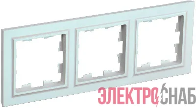 Рамка 3-м BRITE РУ-3-БрЖ жемчуж. IEK BR-M32-K36