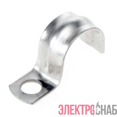 Скоба крепежная однолапковая СМО d19-20мм отверст. d6.5мм метал. (уп.100шт) Промрукав PR08.3743