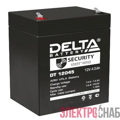 Аккумулятор ОПС 12В 4.5А.ч Delta DT 12045