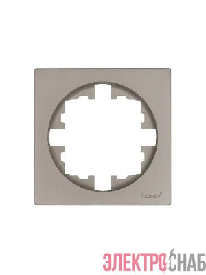 Рамка 1-м OSEN горизонт. квадрат титан LEZARD 743-3700-146