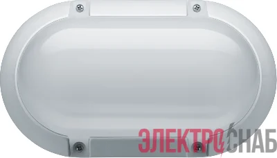 Светильник светодиодный 94 822 NBL-PO1-8-4K-WH-IP65-LED 8Вт 4000К IP65 700лм ЖКХ поликарбонат овал бел. (аналог НПП) Navigator 94822