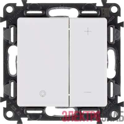 Механизм светорегулятора кнопочного Valena Life 400Вт универс. без нейтрали с лицев. панелью бел. Leg 752462