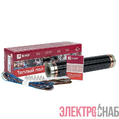 Комплект "Теплый пол" (пленка) 1760Вт 8кв.м шир. 0.5м инфракрасный EKF Ik-220-1760/0.5-8