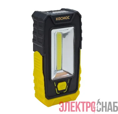 Фонарь 5Вт СОВ 3LED клипса для крепл. магнит поворотная подставка 3хААА КОСМОС KocAu6006COB
