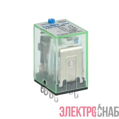 Реле промежуточное с кнопкой тестирования NJDC-17(D)/4ZS 4 конт. с инд. LED 3А AC 220В CHINT 651069