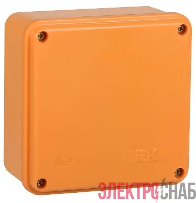 Коробка распаячная огнестойкая ПС 100х100х50 6P 6кв.мм IP44 гладкие стенки IEK UKF20-100-100-050-6-6-09