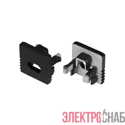 Заглушка SL-MINI-10 BLACK с отверстием пластик (комплект) Arlight 049415