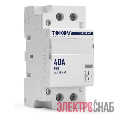 Контактор модульный 36мм 40А 230В АС 2НО PRIZMA TOKOV ELECTRIC TKE-PZ-MC-2-40-230-20