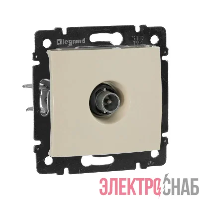 Розетка телевизионная проходная TV СП Valena 14дБ 2400МГц механизм сл. кость IEK 774331