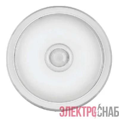 Светильник светодиодный 61 184 OBL-R1-10-4K-WH-IP40-LED-SNR 10Вт 4000К IP40 800лм ЖКХ с датчиком движения круг бел. (аналог НПП) ОНЛАЙТ 61184