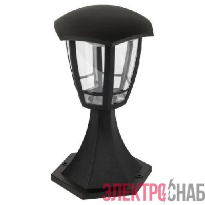 Светильник светодиодный садово-парковый ДТУ 07-8-003 Валенсия 1 8Вт 3000К IP44 6 гранный напольный черн. Эра Б0064200