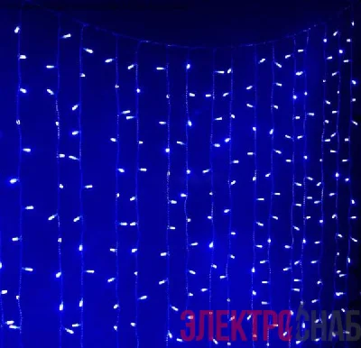 Гирлянда "Занавес" 300х220см LDCL528C-B 528 LED IP20 32.8Вт 220В син. SHLights 4690601043634