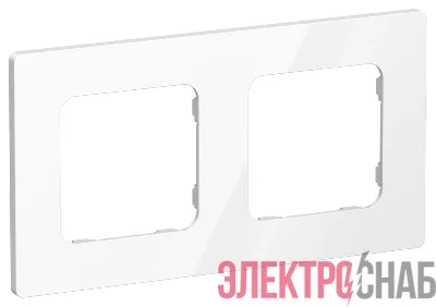 Рамка 2-м СП FLITE РУ-2-К-ФлБ бел. IEK FI-M22-32-20-K01