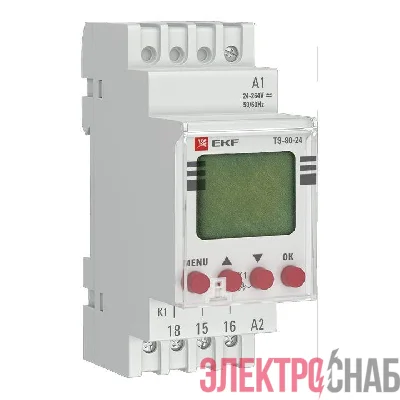 Таймер электронный ТЭ-80 24-230В PROxima EKF te-80-24