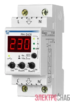 Реле напряжения PH-263 T НовАтек-Электро 3425600263т