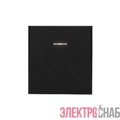 Переключатель перекрестный 1-кл. СП STRONG 10А с подсветкой антрацит Kranz KR-78-0718-5