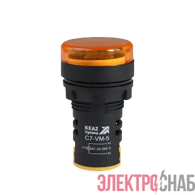 Индикатор напряжения OptiSignal Compact D22 С7-VM-5 желт. 20-500В AC AD22VM КЭАЗ 362190
