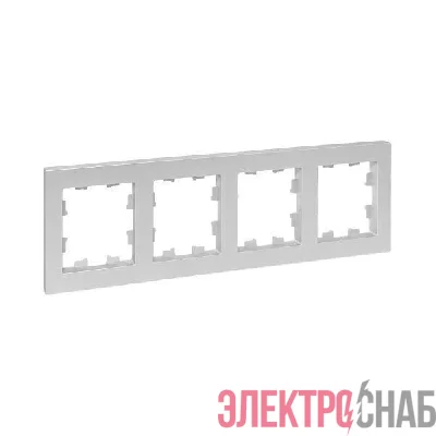 Рамка 4-м Эпика пластик алюм. EKF UP1-FPA-04