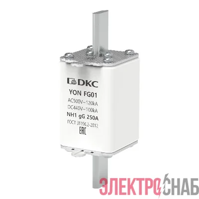 Предохранитель YON ножевого типа FG1 с одинарной индикацией 250А DKC 1FG01-0250