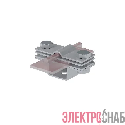 Держатель универсальный на мостовой опоре UUDMO3-D5-8-B40 TD для прутка d5-8мм и полосы до 40мм с 3 пластинами КМ MA0522