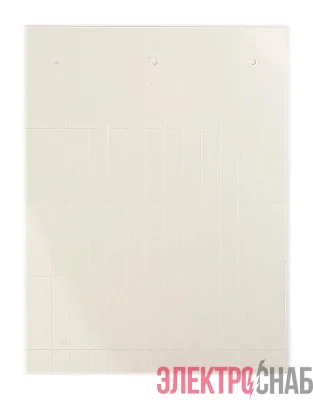 Табличка полужесткая 44х7мм установка в держатель для маркировки торцевого фиксатора UK-E ПВХ-0.5 бел. DKC TAS447W