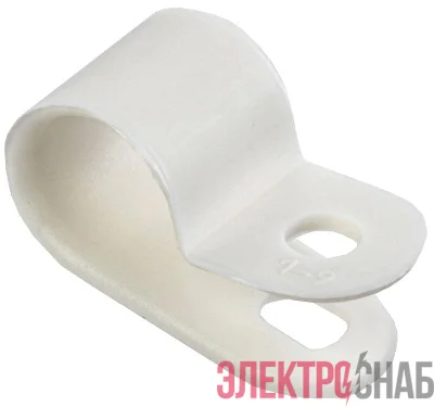 Скоба крепежная 9мм нейлон. бел. (уп.50шт) IEK USK11-09-050-K01