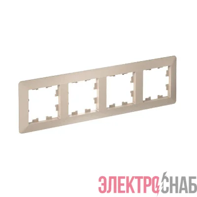 Рамка 4-м AtlasDesign Air песочн./дым. бел. SE ATN221204